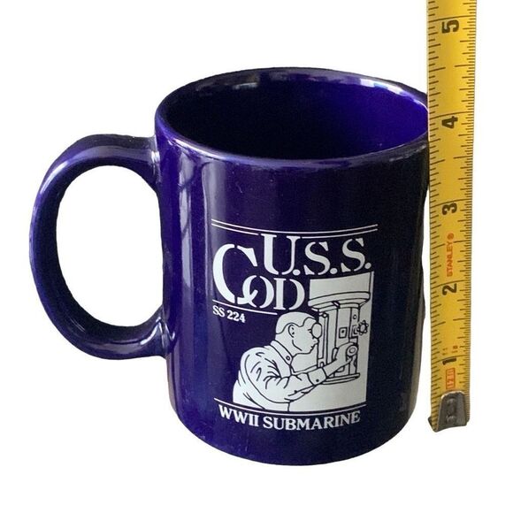 Pre Owned USS COD SS 224 WWII Submarine 50th Anniversary VJ Day Mug - Picture 7 of 9